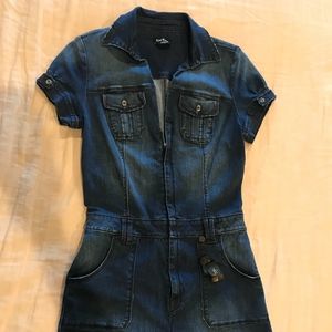 Bebe denim romper